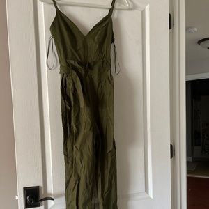 green jumpsuit (NWT)